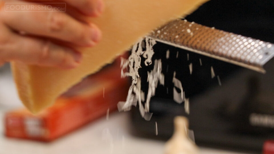 parmesan on the grater