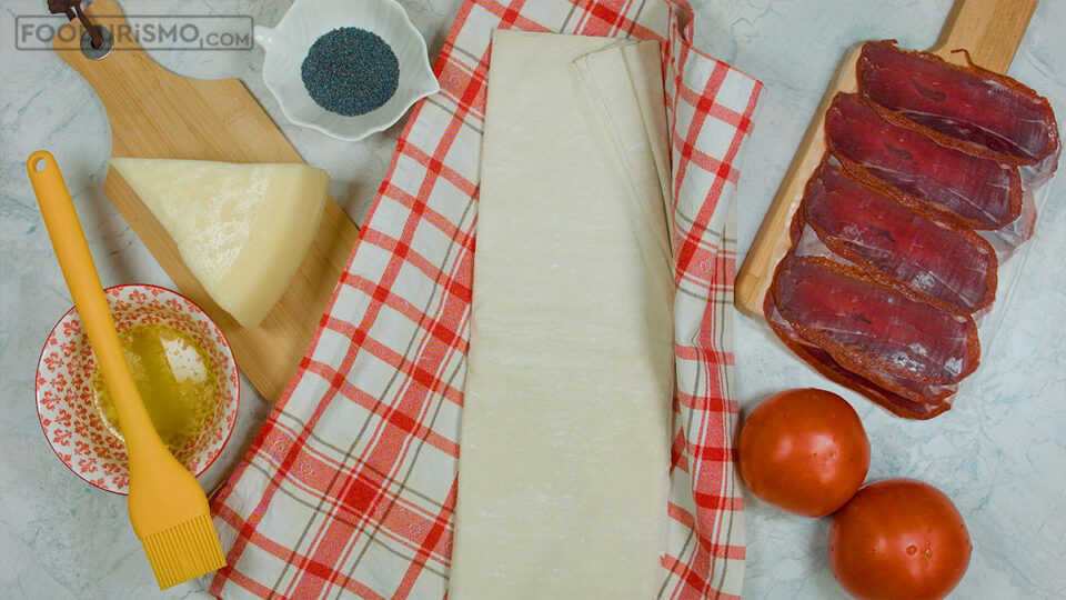 ingredients for pastourmadopita