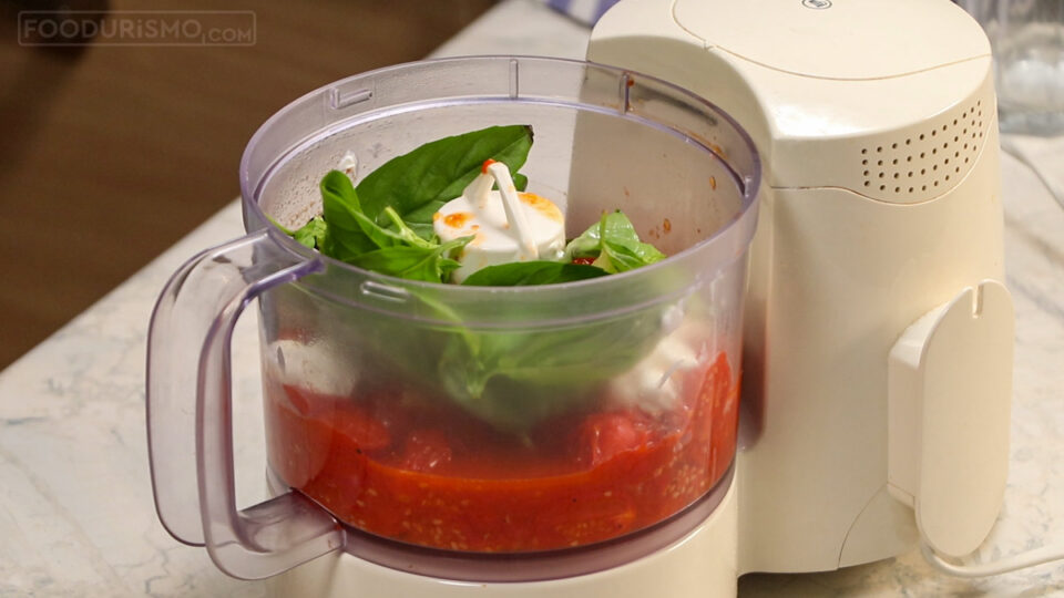 ingredients in the blender