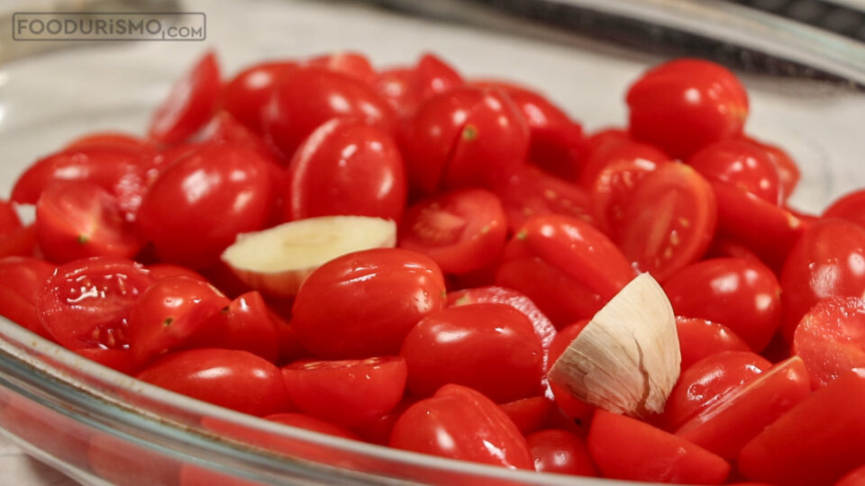 cherry tomatoes with garlic
