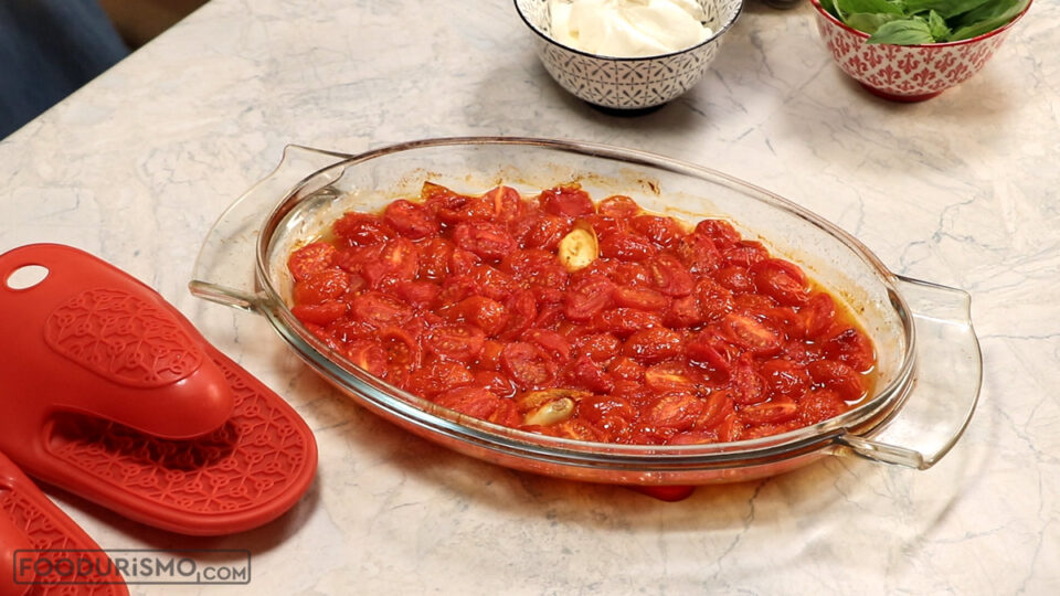 roasted cherry tomatoes with garlic
