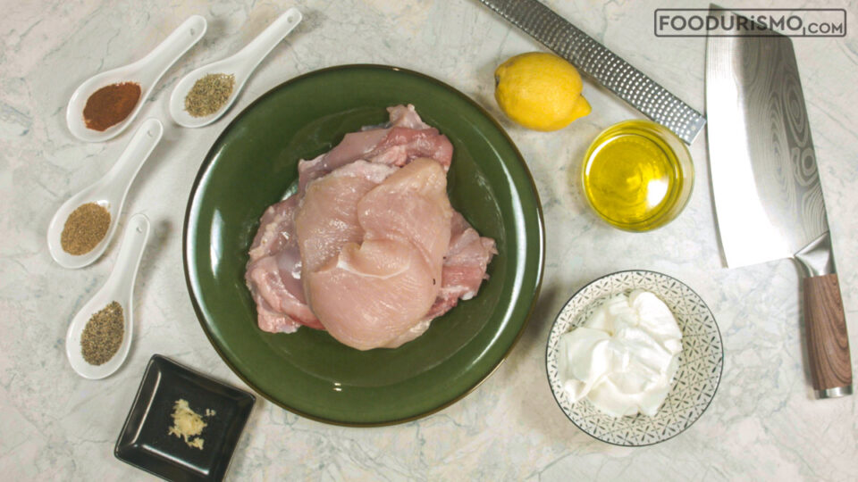 ingredients for chicken gyros