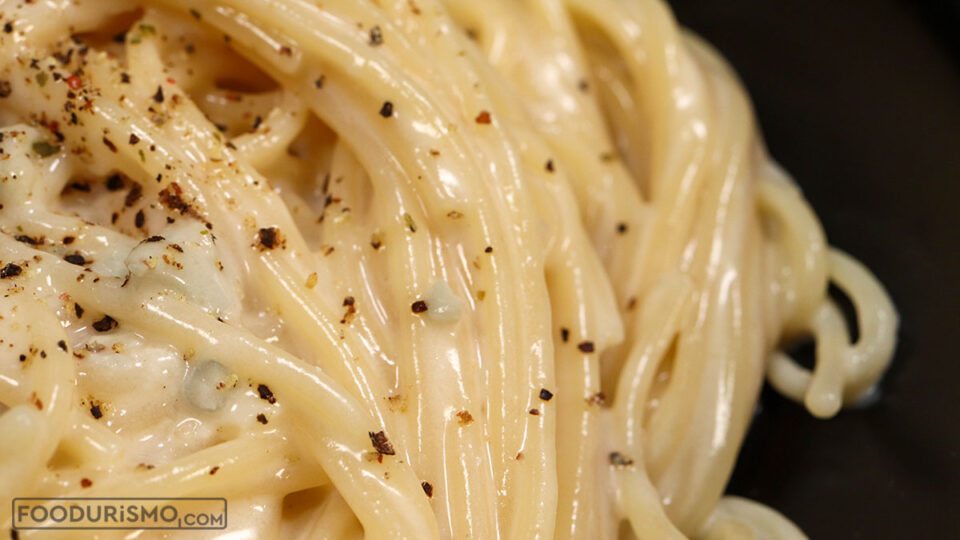  pasta with gorgonzola cream