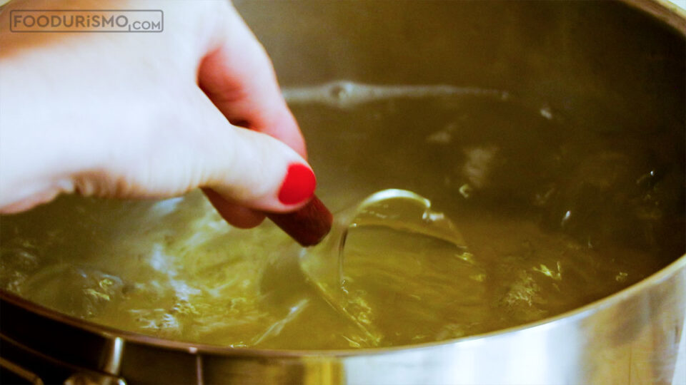 water from boiling pasta