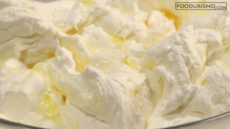 jelly in the yogurt mixture