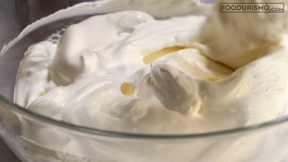 yogurt and whipped cream