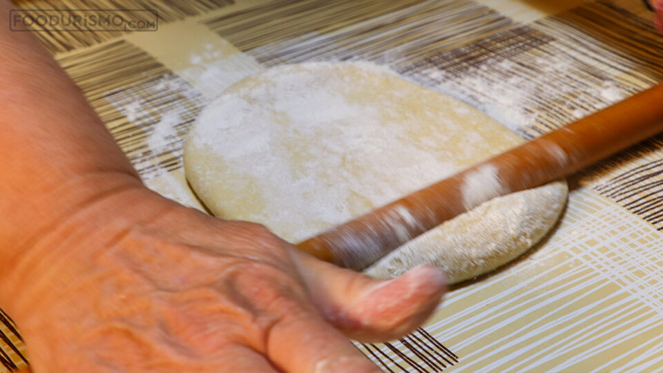 rolling out the sheet