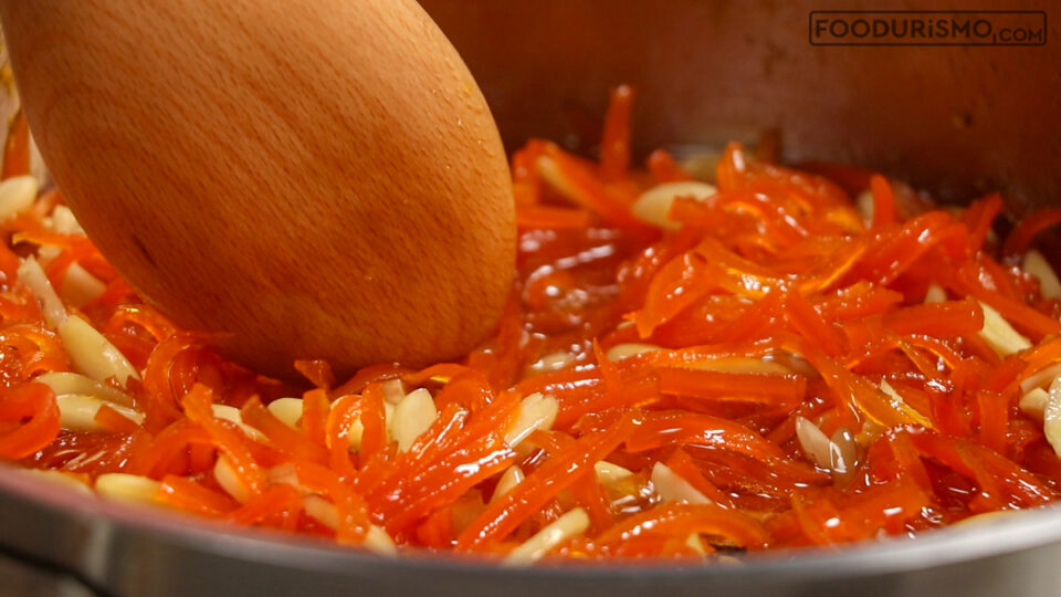 almonds in the carrot sweet