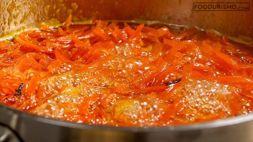 boil the carrot sweet