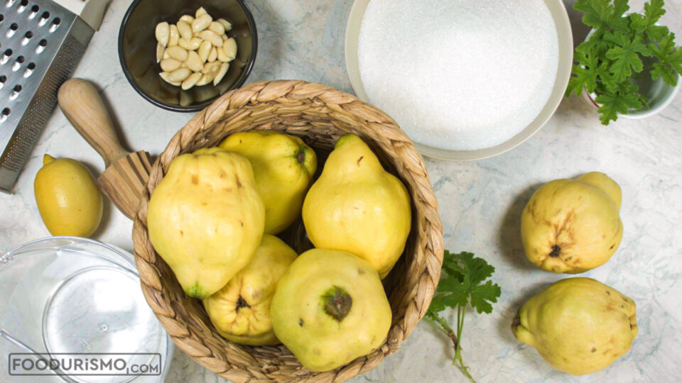 ingredients for quince sweet