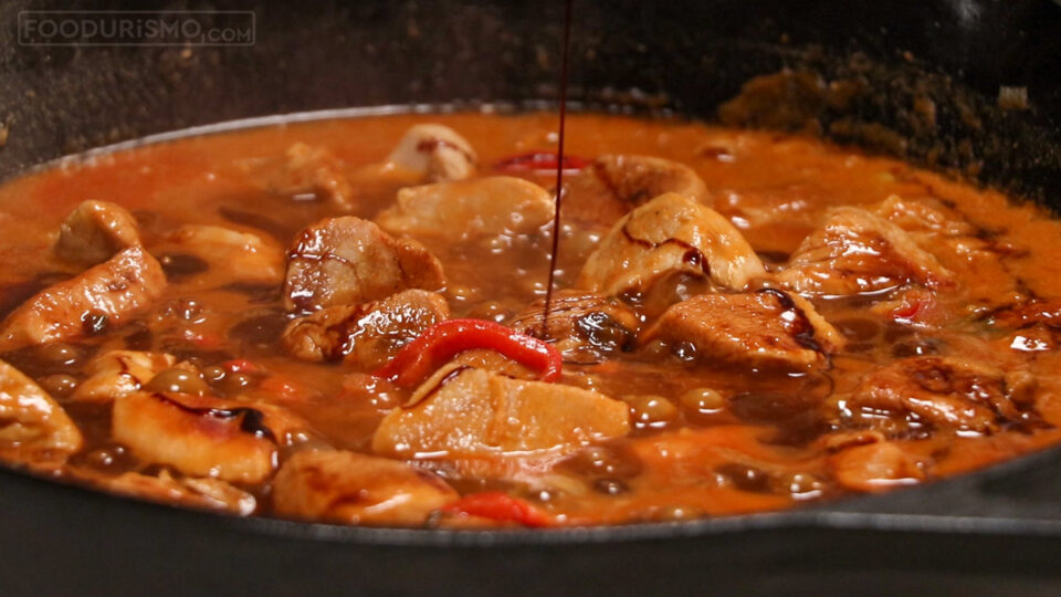 soy sauce and molasses in the chicken