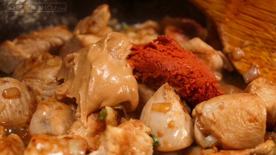 curry paste and peanut butter