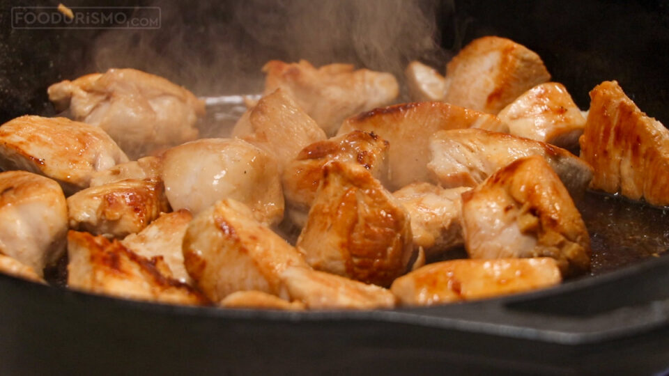 sauté the chicken