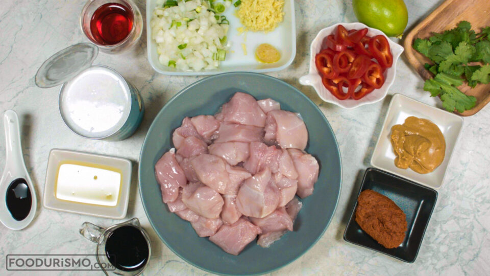 Thai chicken ingredients