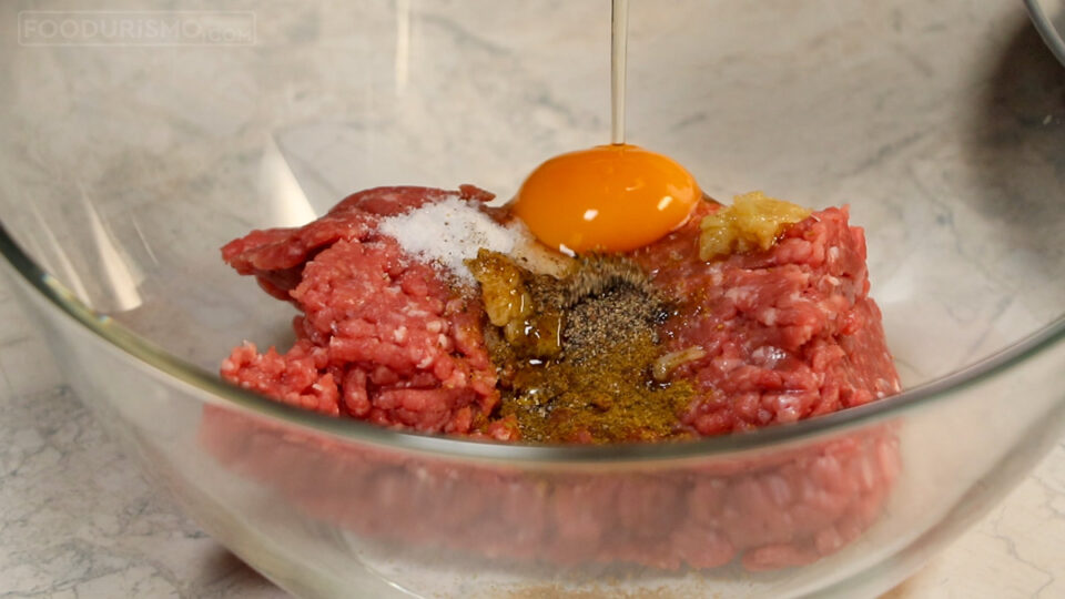 minced meat mixture