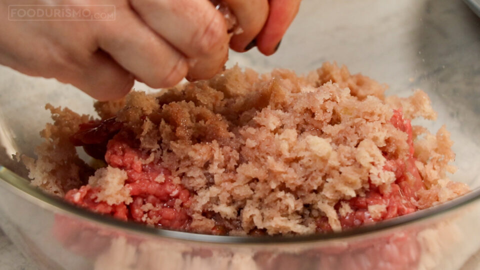 bread with wine in the mixture
