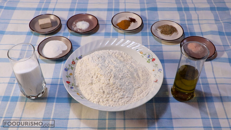 υλικά για λαγάνα με μέλι