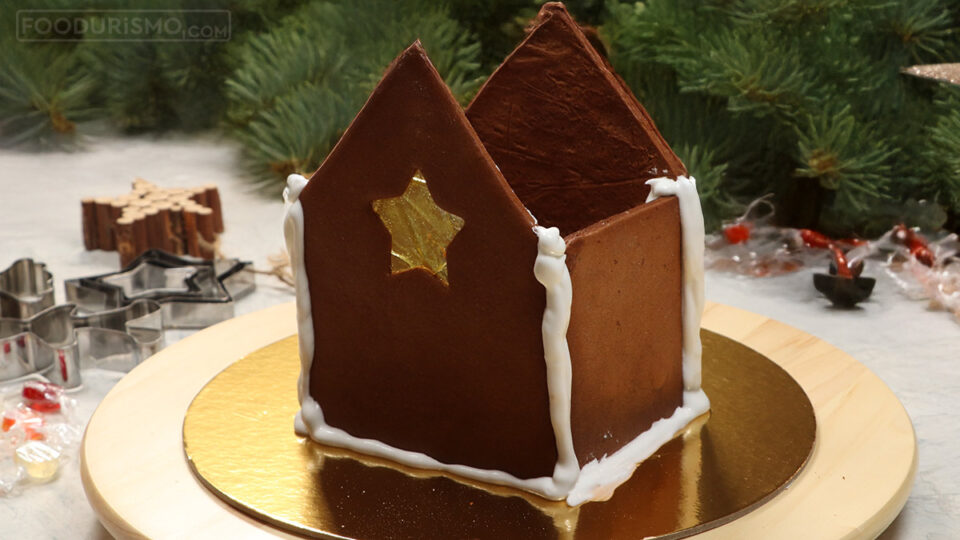 συναρμολόγηση gingerbread house μπισκοτόσπιτου